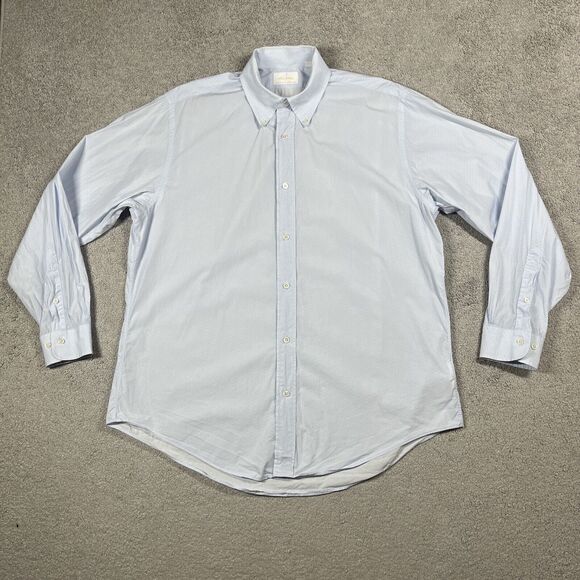 Brooks Brothers Button Down Shirt Mens Extra Large Made In USA Italian Fabric - Picture 2 of 12